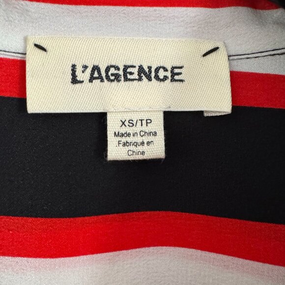 L'Agence "Cameron" Striped Silk Dress, size XS - Picture 7 of 10